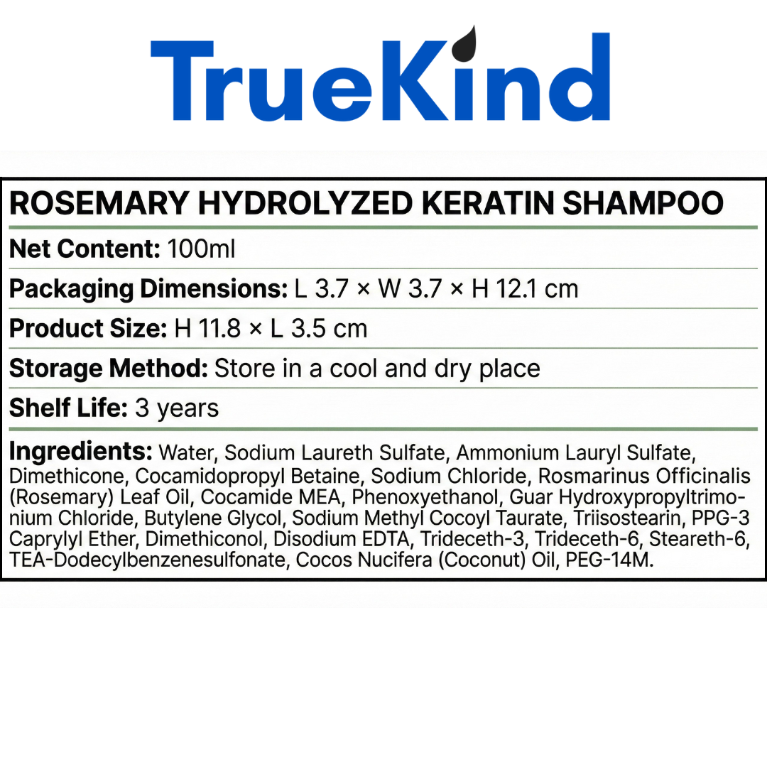Rosemary Hydrolyzed Keratin Shampoo