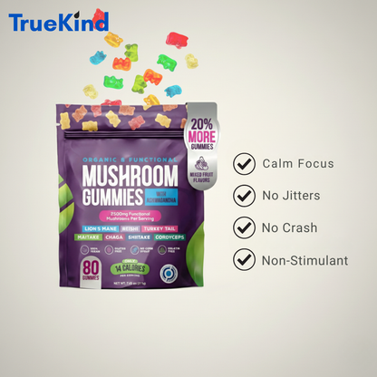 TrueKind™ Calm Focus Mushroom Gummies
